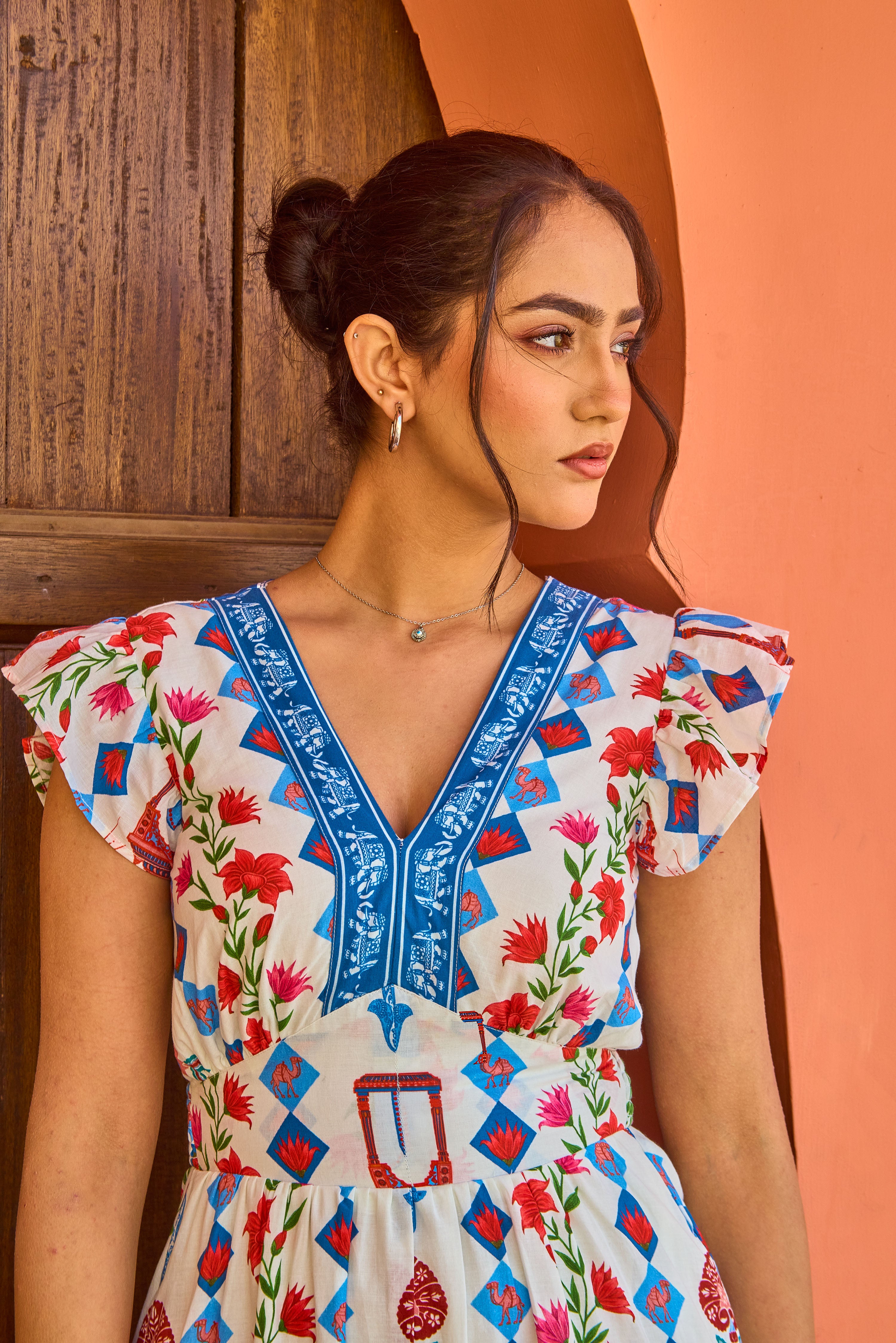 Kaba Temple Mini Dress