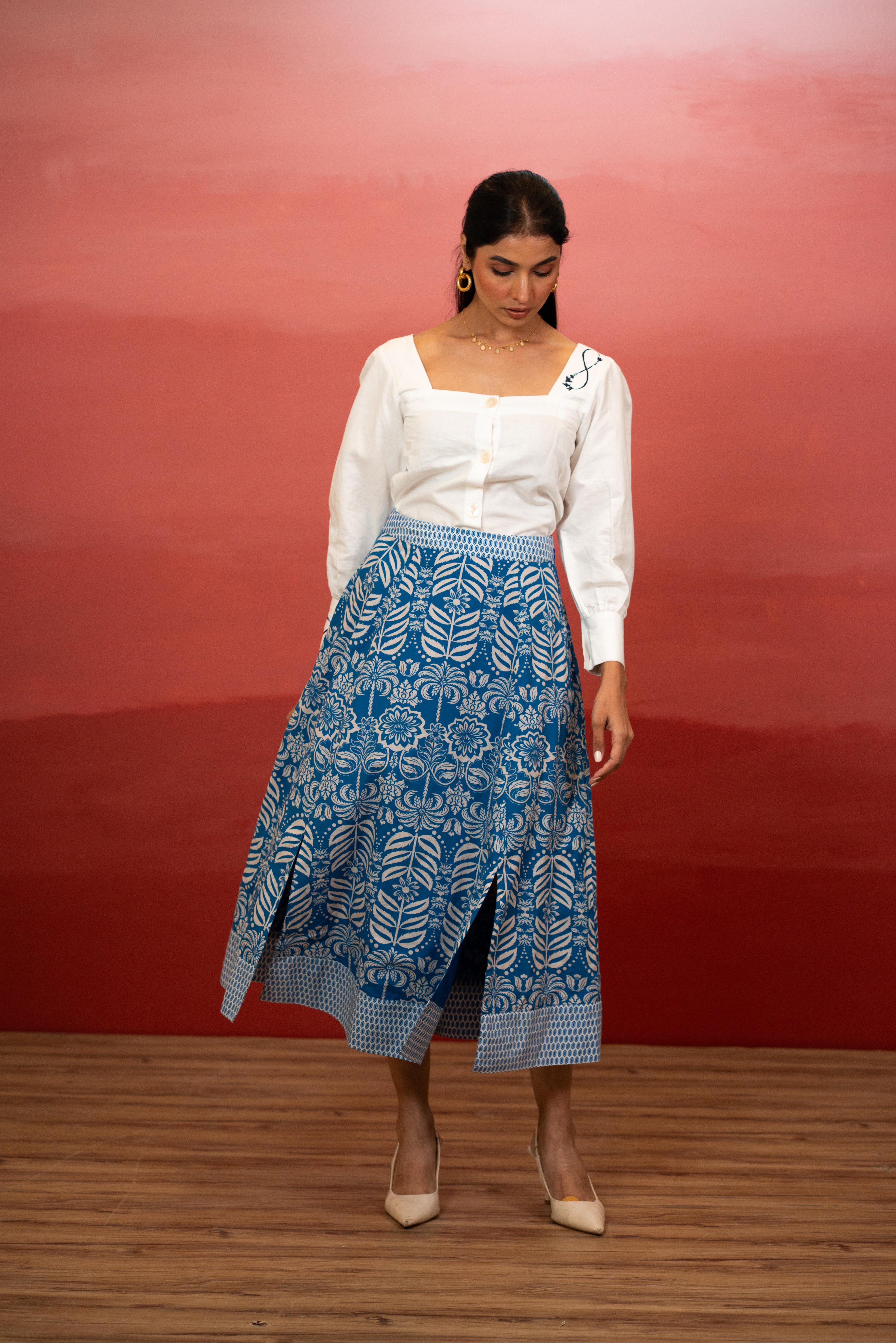 Indigo Tropic Amanda Skirt