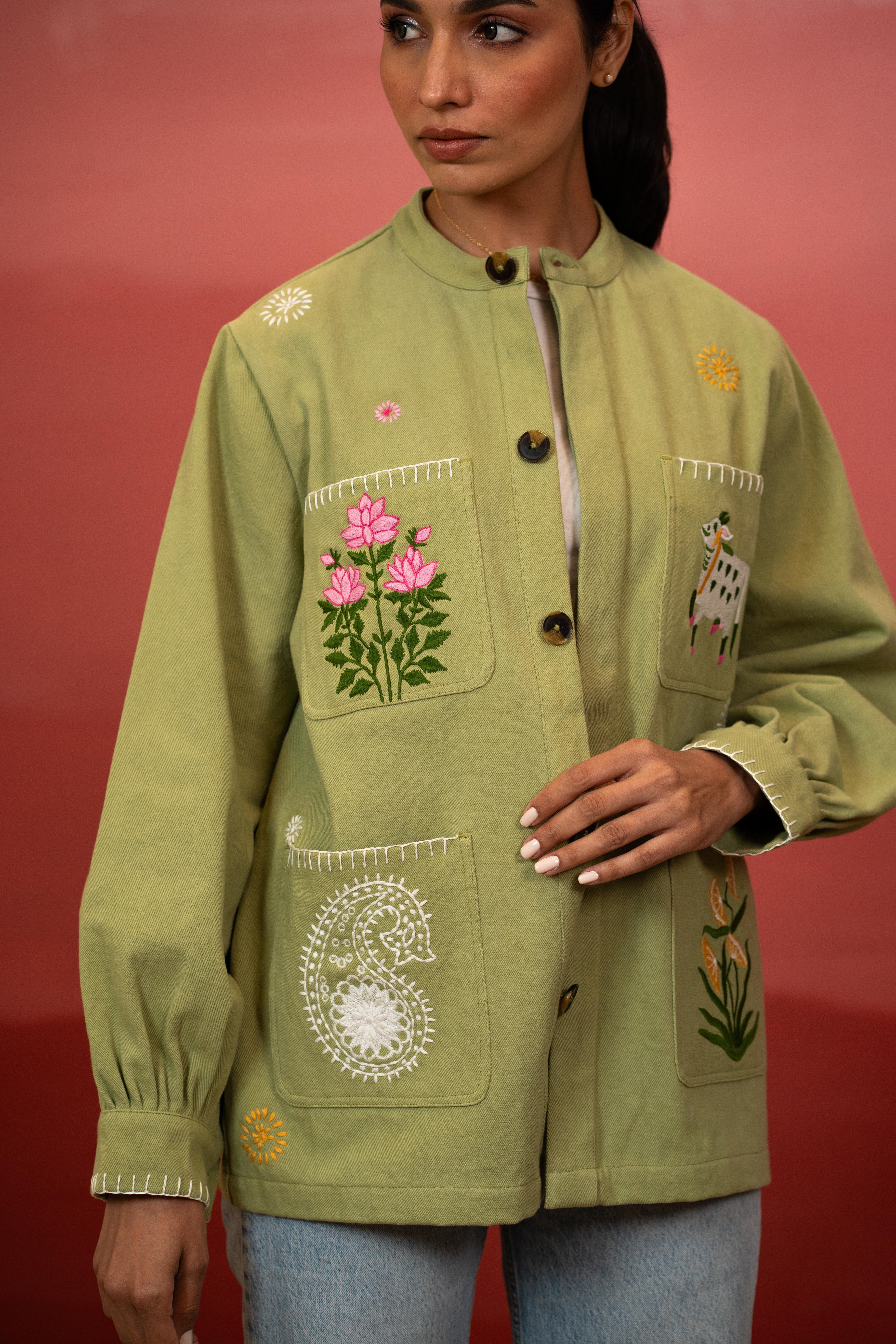 Indian Soul Khaki Jacket - PRE-ORDER