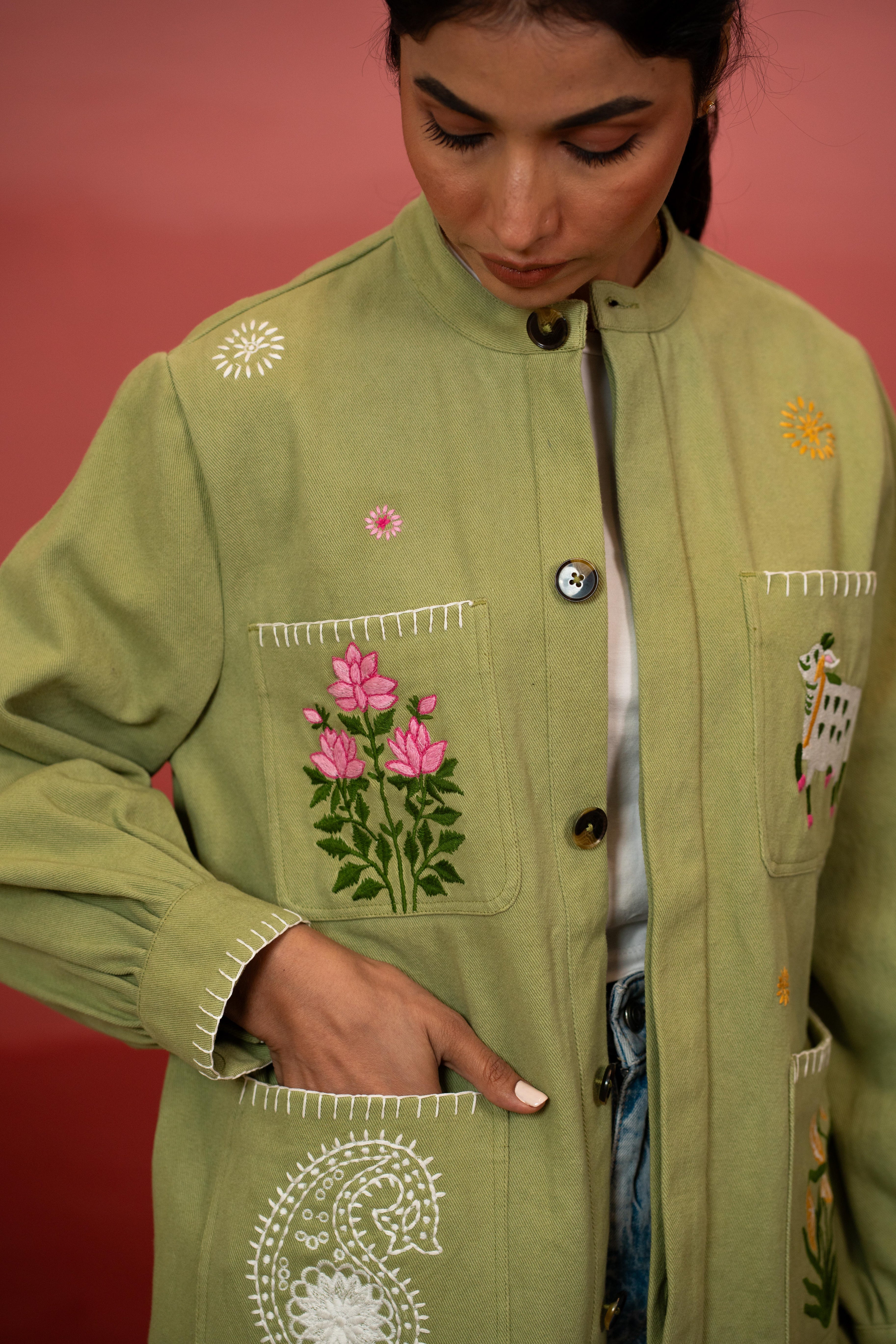 Indian Soul Khaki Jacket - PRE-ORDER