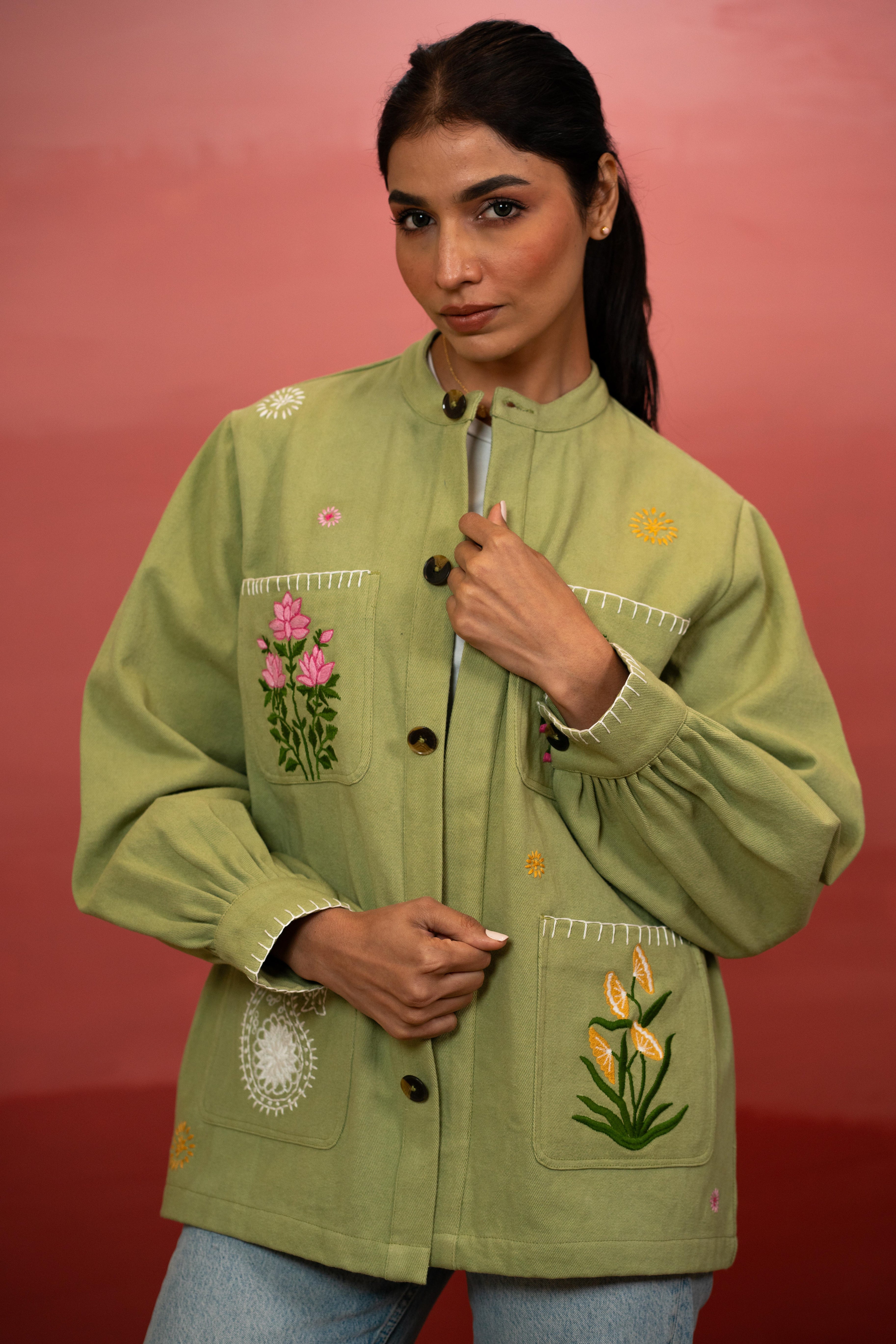 Indian Soul Khaki Jacket - PRE-ORDER