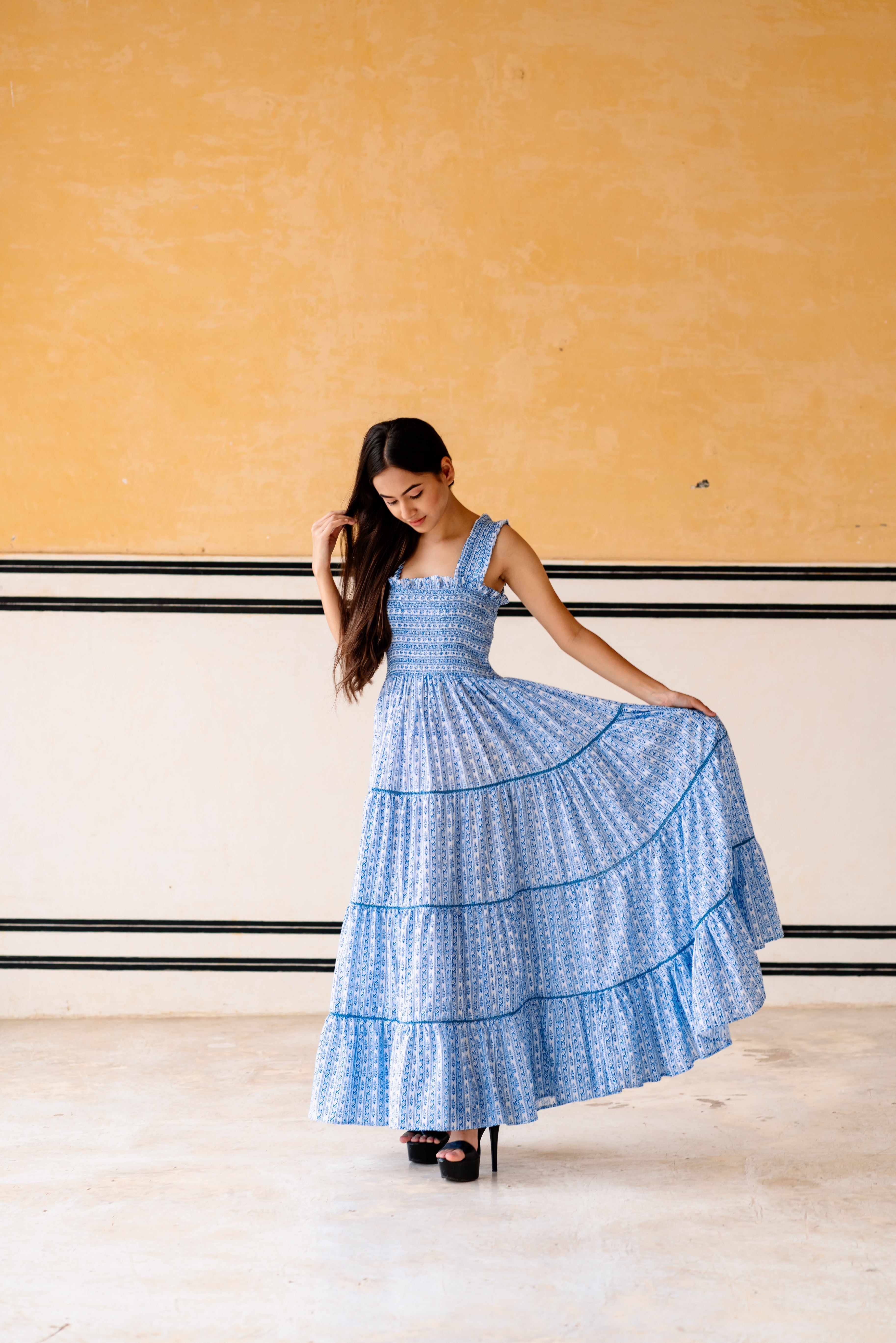 Sky Lace Maddie Dress