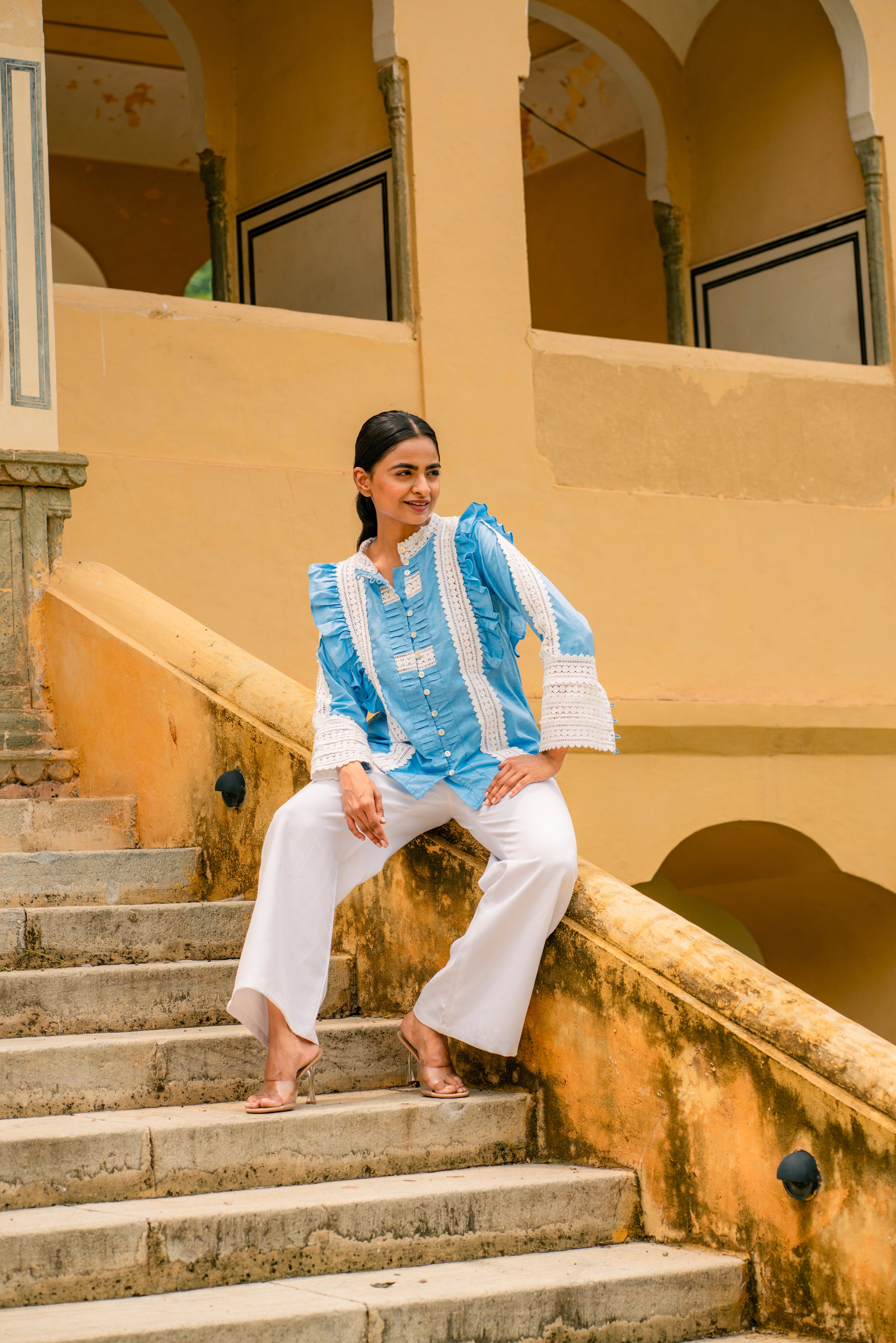 Chambray Imogen Blouse