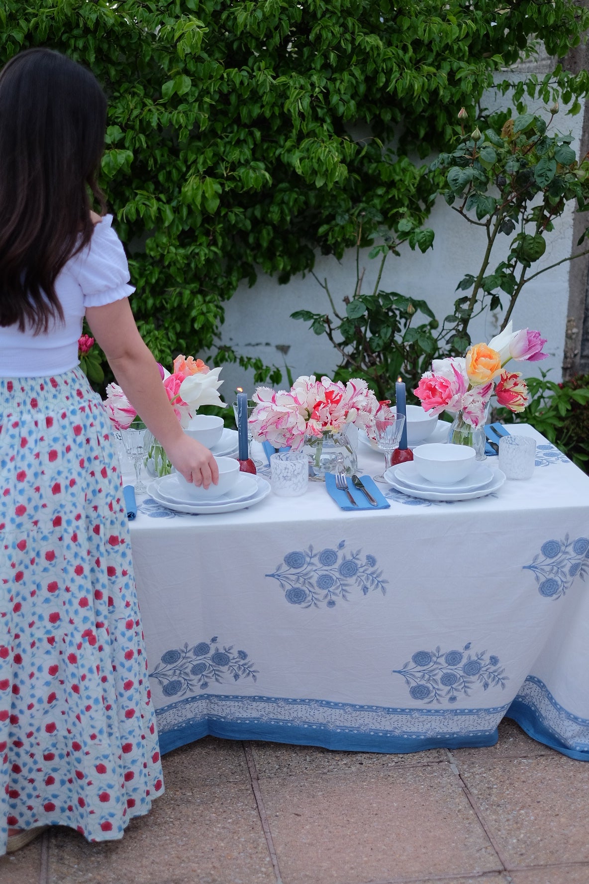 Sky Buta Tablecloth & Napkins