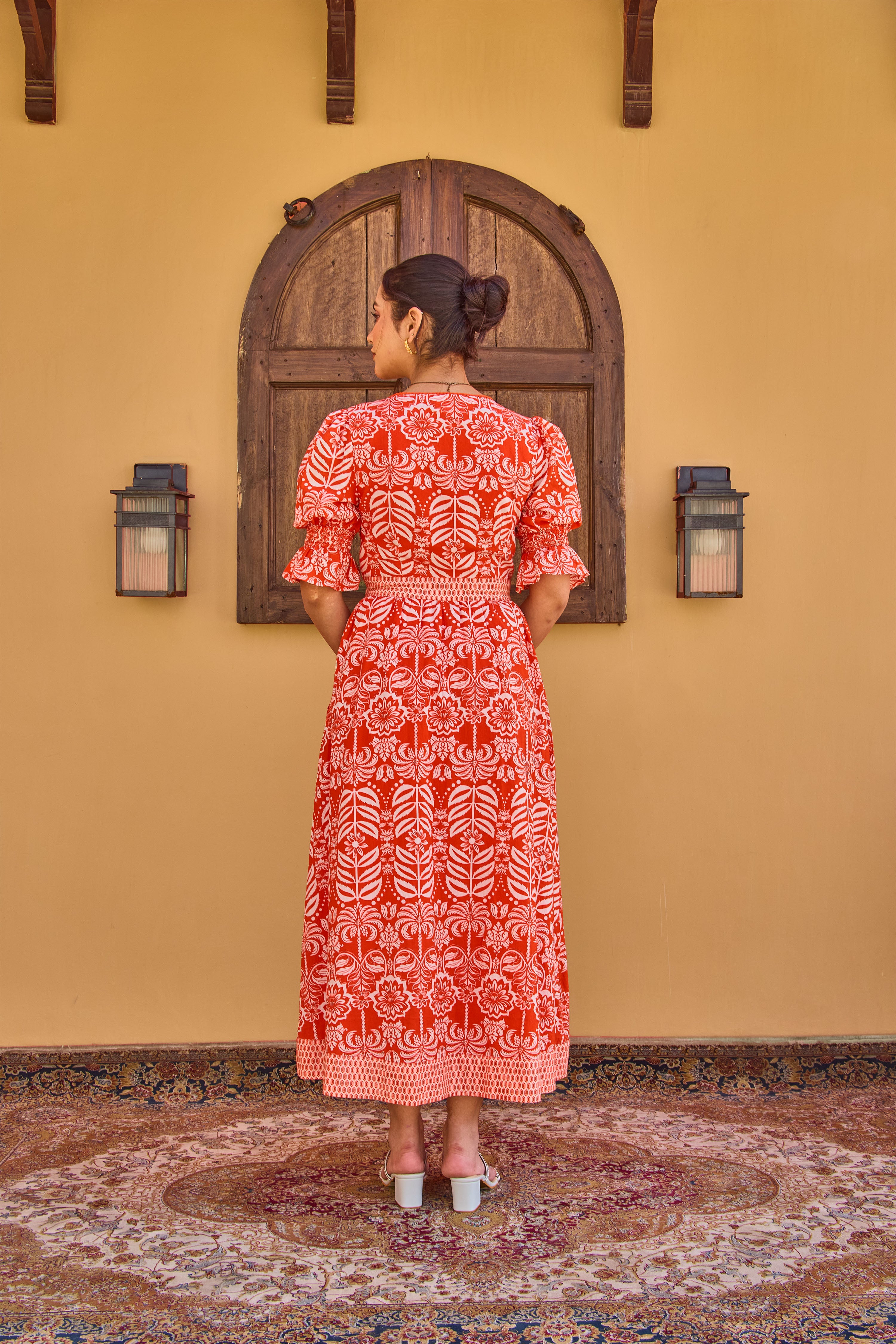 Crimson Tropic Katie Dress