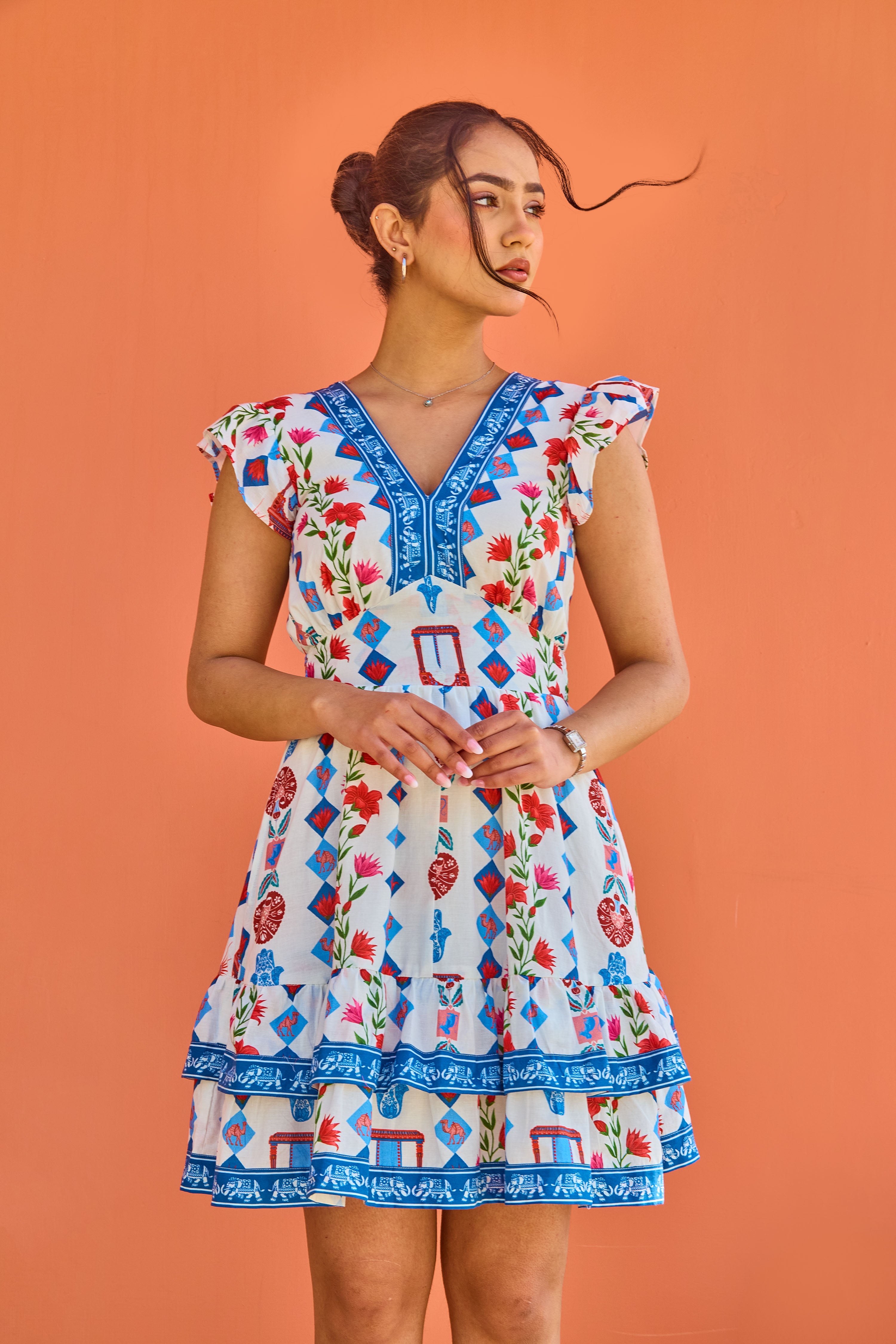 Kaba Temple Mini Dress