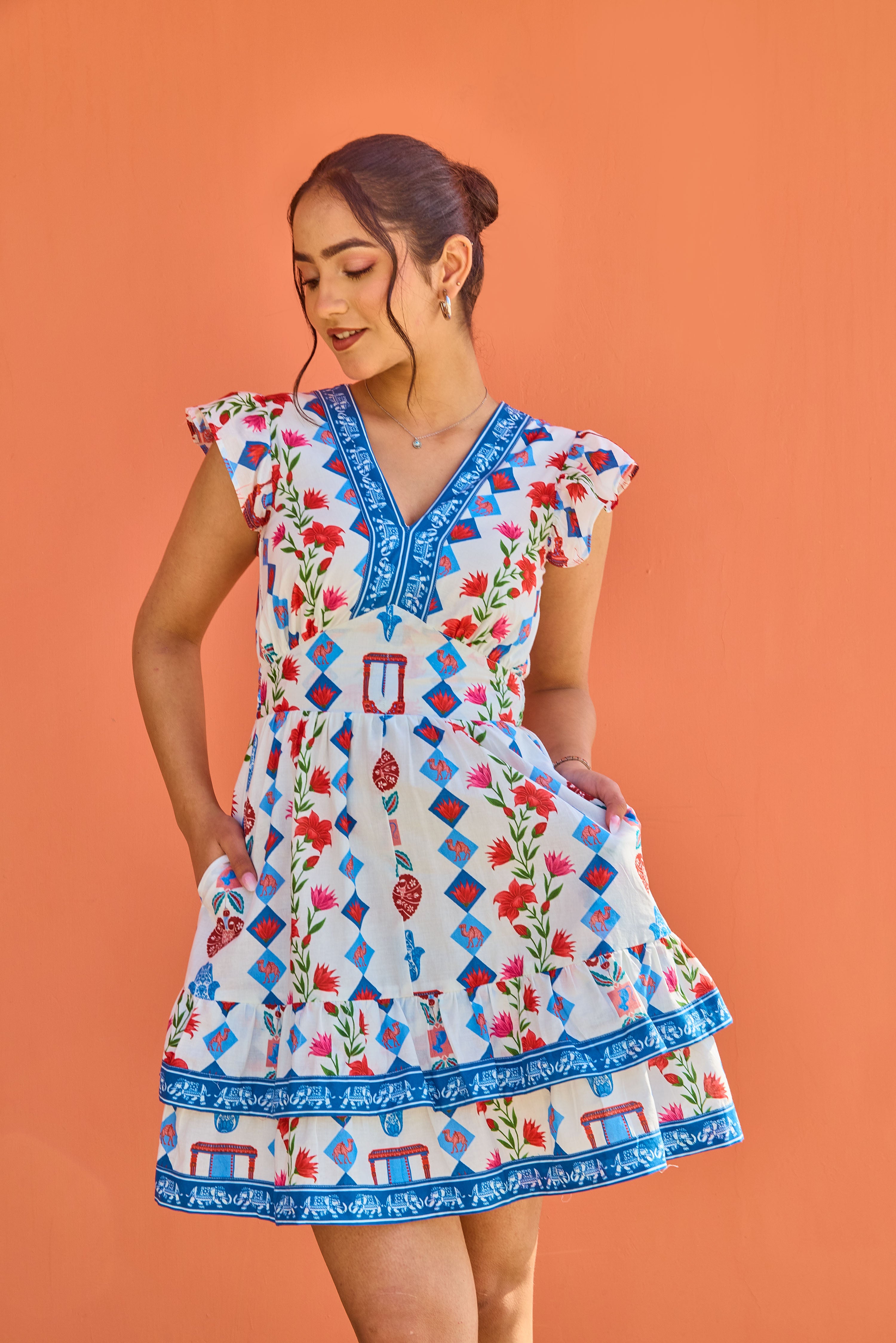 Kaba Temple Mini Dress