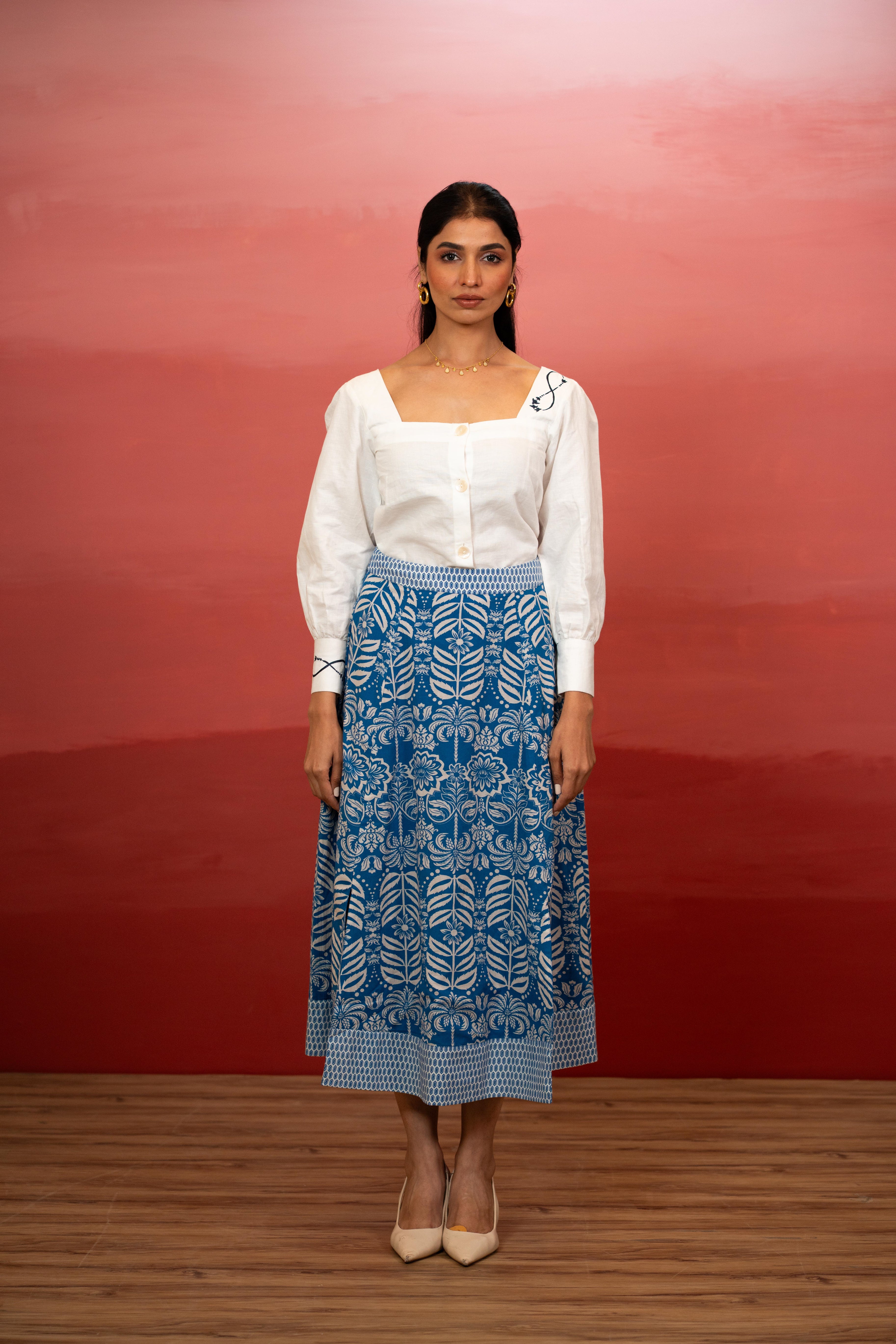 Indigo Tropic Amanda Skirt