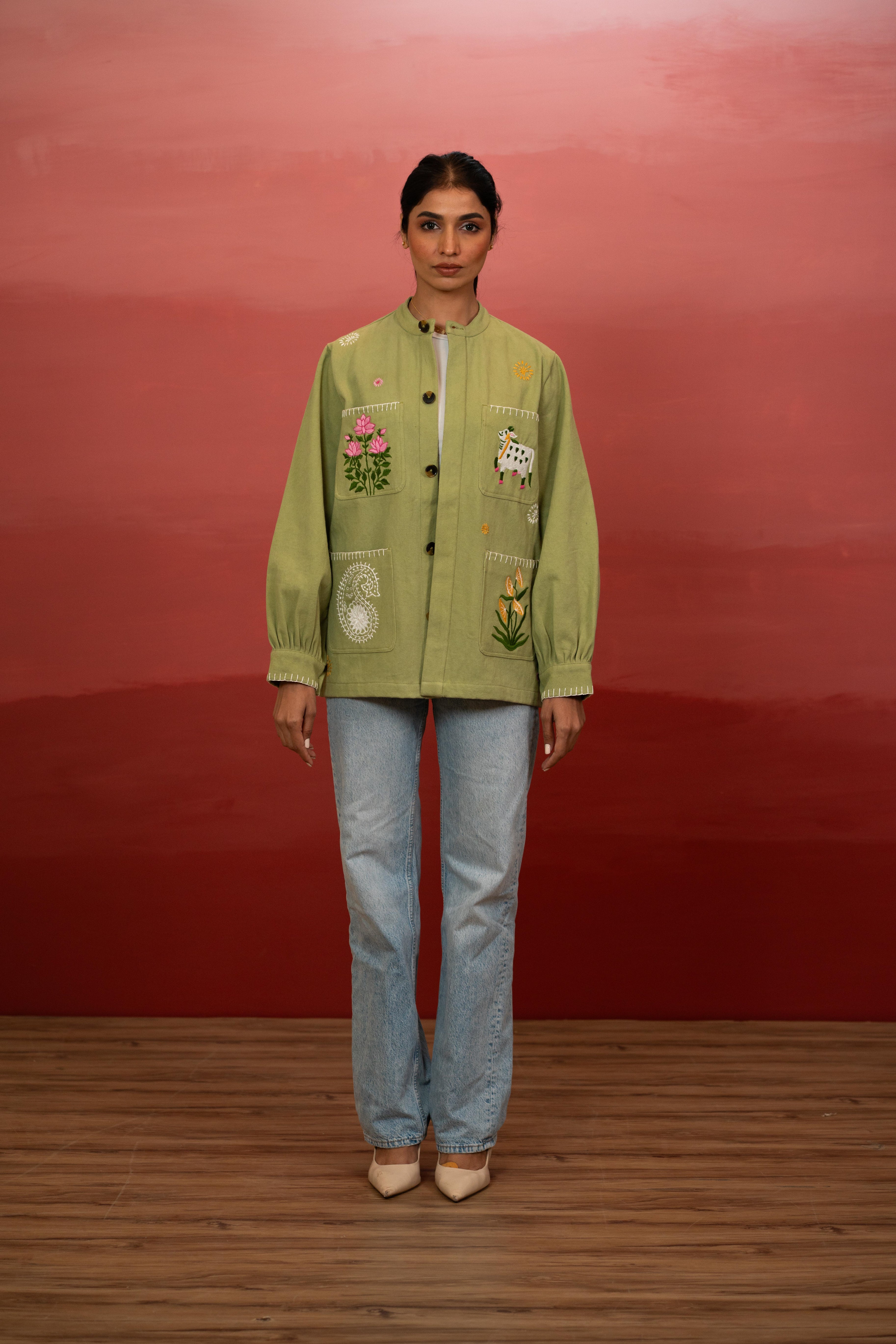 Indian Soul Khaki Jacket - PRE-ORDER