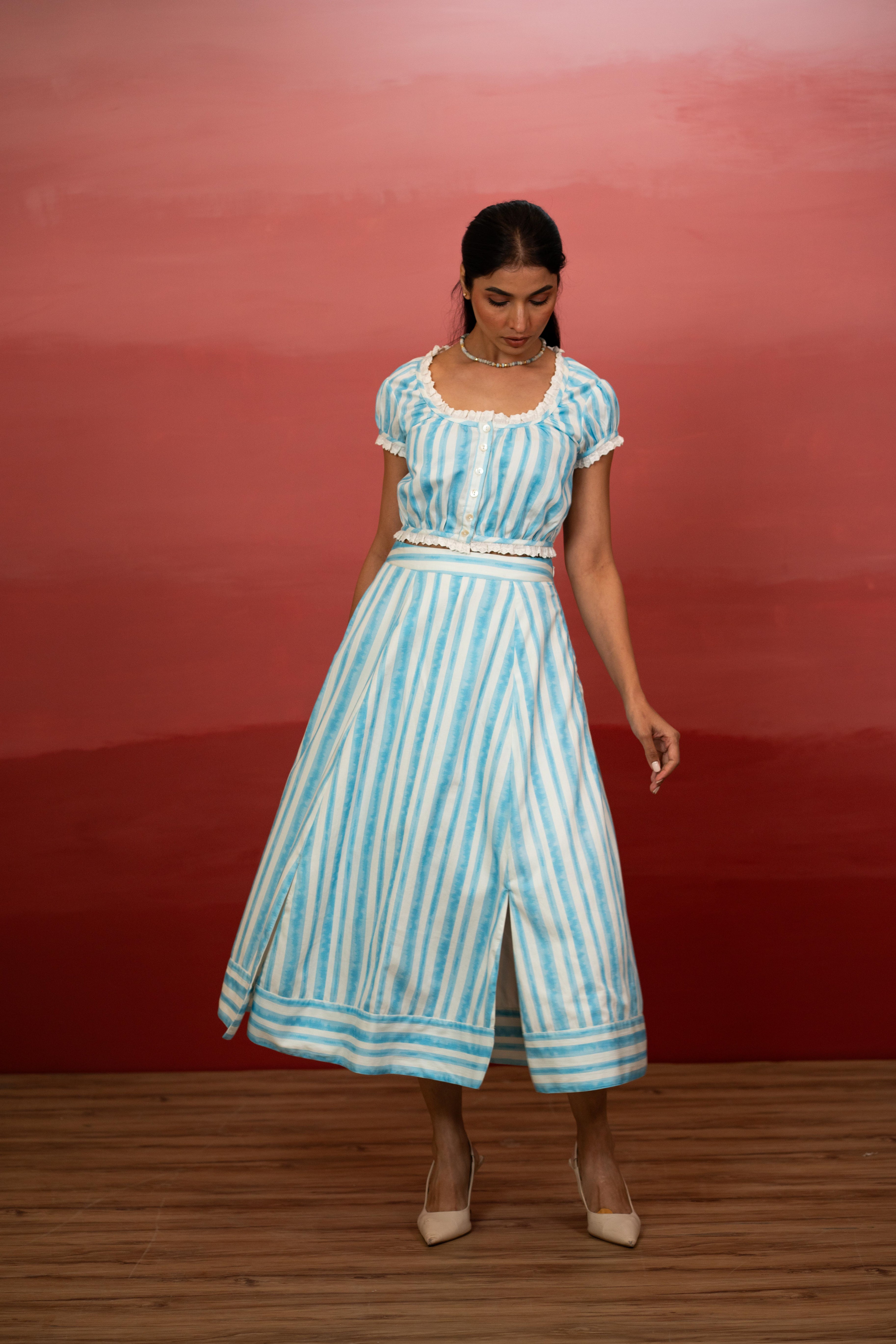 Jodhpur Stripe Amanda Skirt