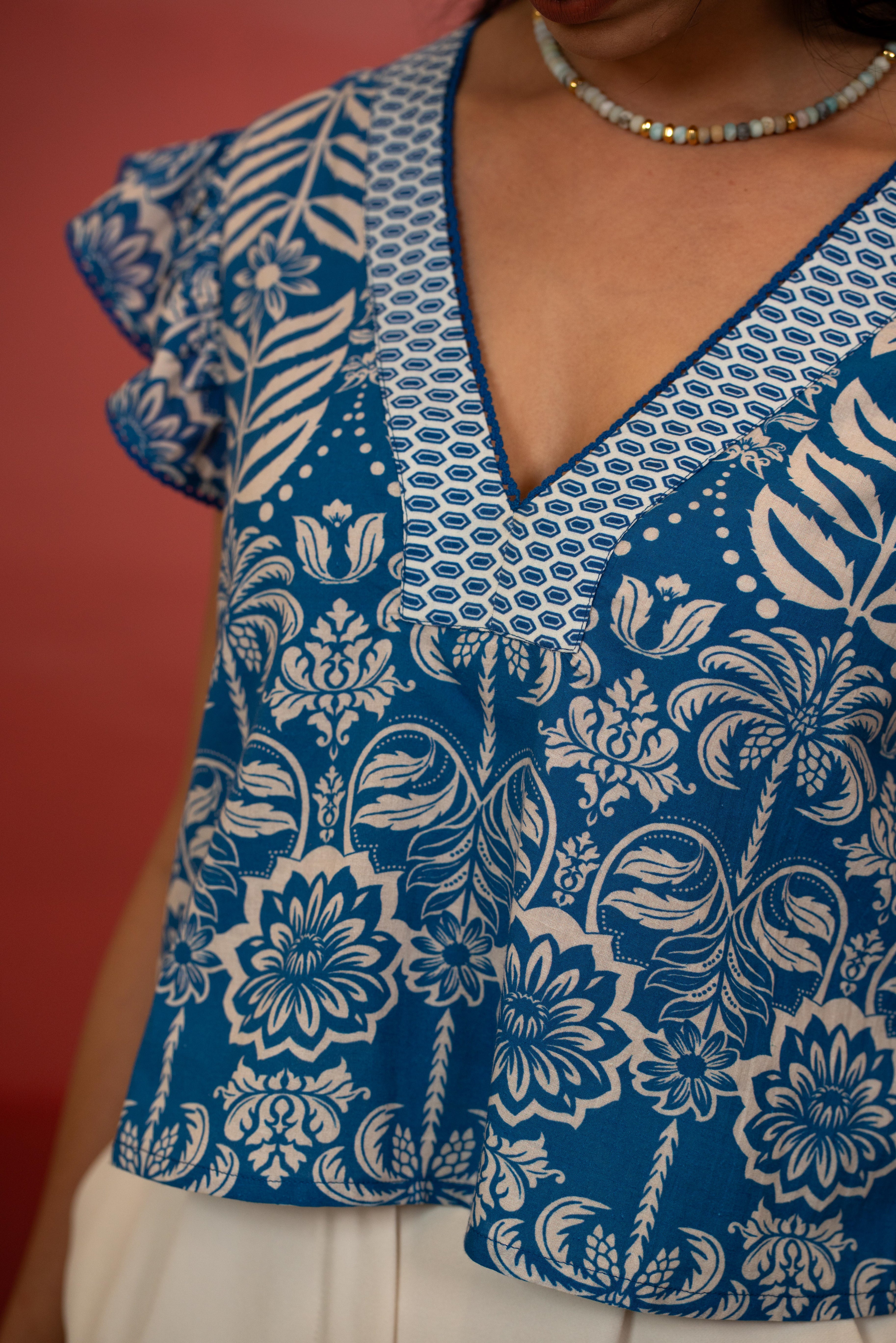 Indigo Tropic Inca Top